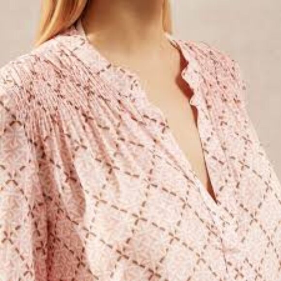 heidi klein Tybee Island Tunic Smock Waist Tiered Mini Dress Women's Size XS - Picture 13 of 13